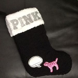 PINK VS STOCKING, BLACK/WHITE, NWT